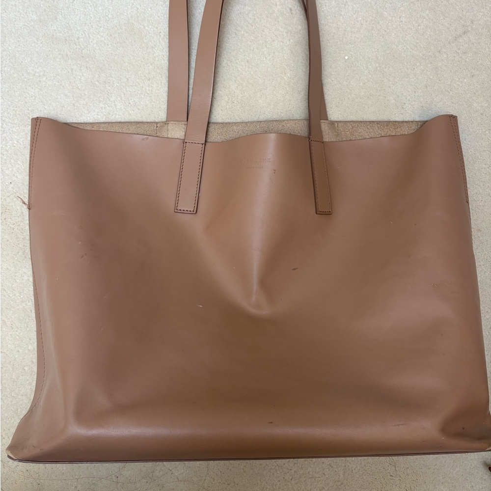 Everlane nude market Leather Tote Bag